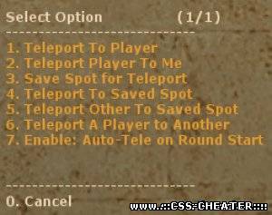 Admin Teleport [Меню телепортаций]