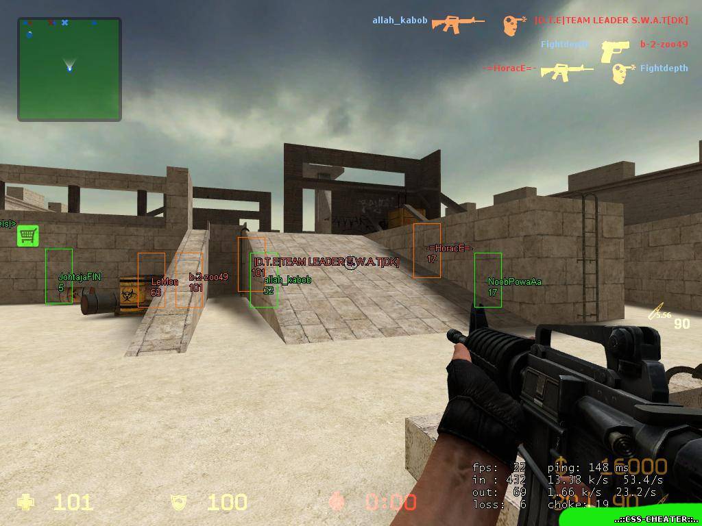 WH-AIM-NOFLASH-SPEEDHACK, новый Чит 21 Века для CS:S v34! (INURIA)