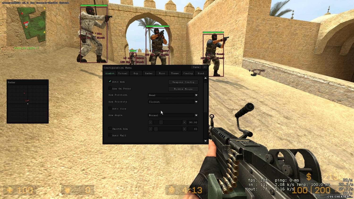 Чит для Counter-Strike Source - Чит x22 xInstantHook v3.0 - х22 для КСС
