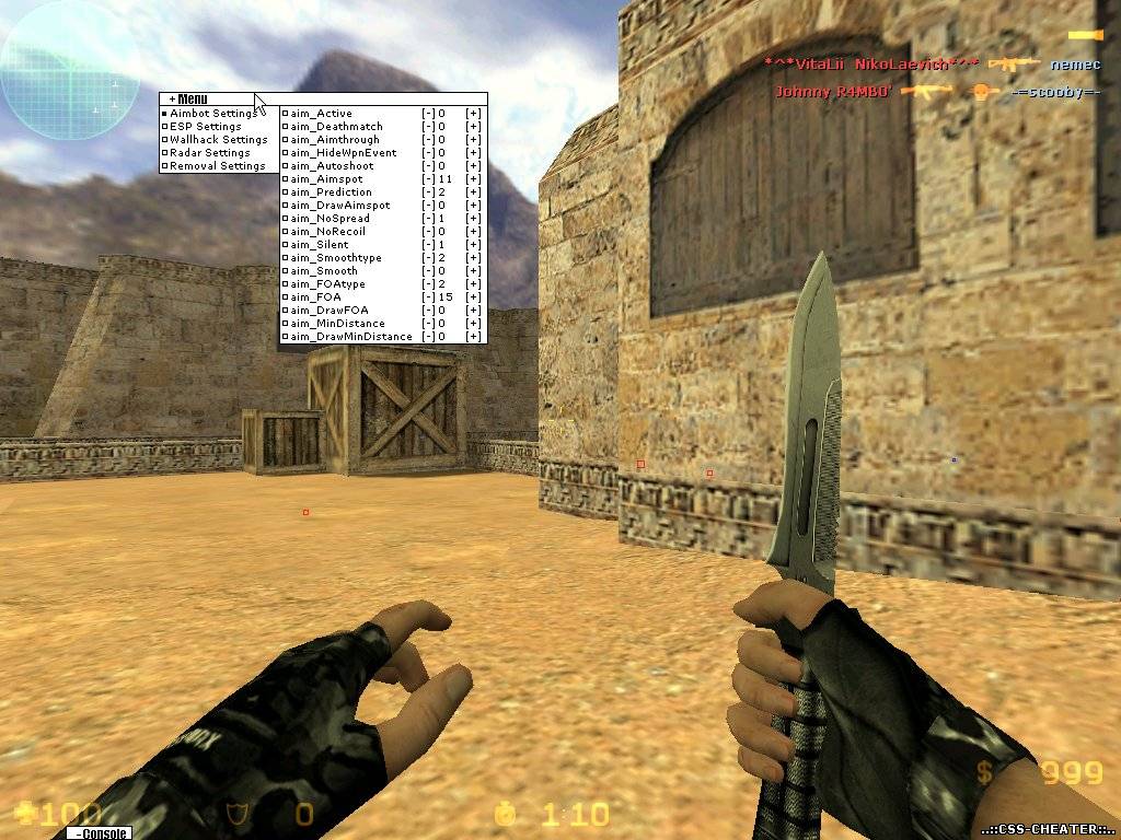 Приватный, популярный, качественный, беспалевный чит для Counter-Strike 1.6 - Met0ri